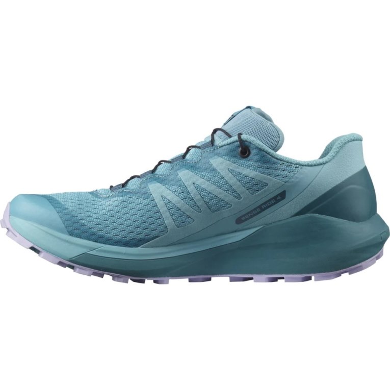 Tenis Para Trail Running Salomon Sense Ride 4 Mujer Turquesa | MX JPSN324